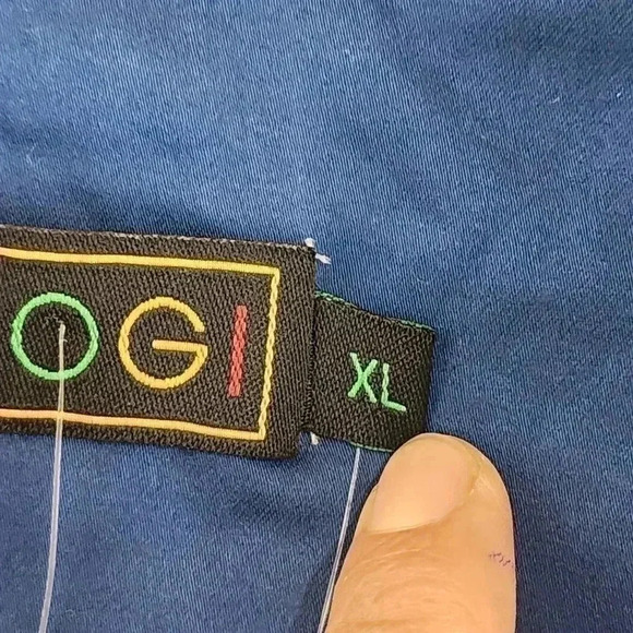 COPY - NWT Coogi Blue Embroidered Long sleeve Button Up Military Shirt Youths XL - Picture 7 of 13